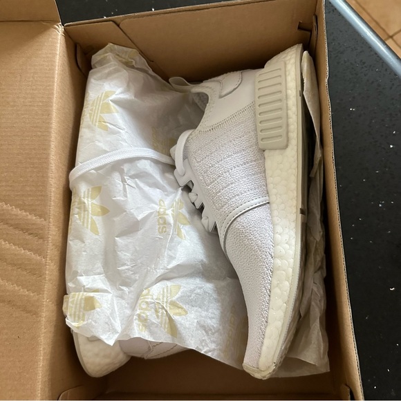 NIB Adidas Nmd_R1 Original Womens Sneakers Size 8, Color: White/White G58303 - Picture 5 of 10